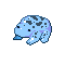 Small blue frog